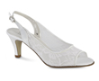 Bridal shoes, dyable, high heel, medium heel, and flats